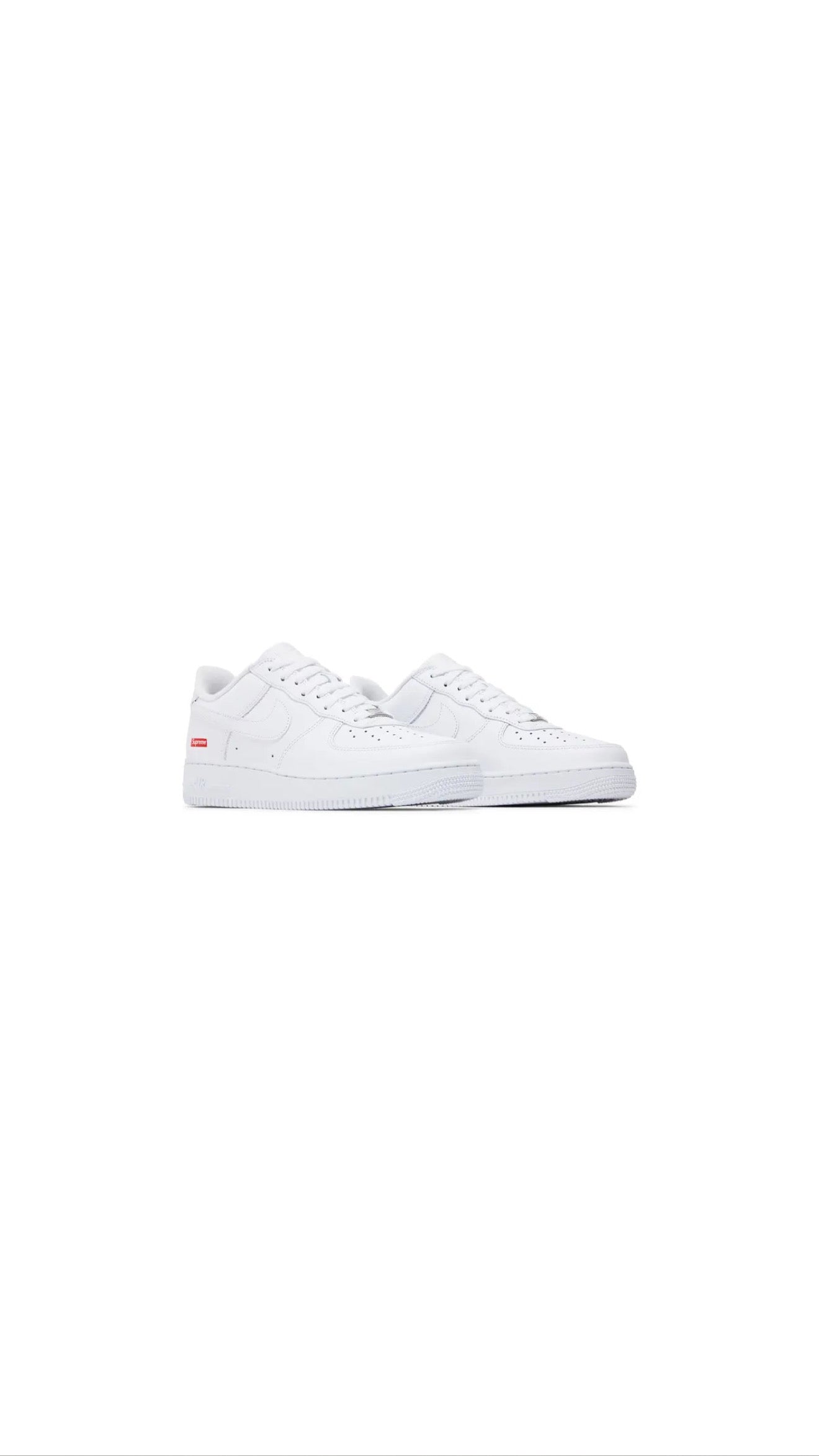 Supreme x Nike Air Force 1 Low 'Box Logo - White'