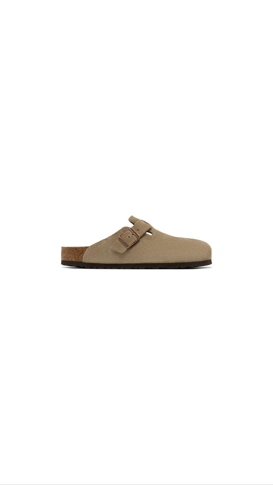 Birkenstock Boston Soft Footbed Suede 'Taupe'