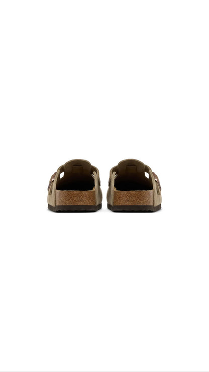 Birkenstock Boston Soft Footbed Suede 'Taupe'