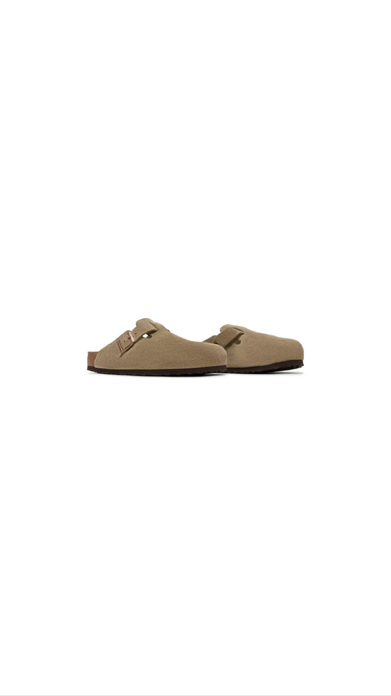 Birkenstock Boston Soft Footbed Suede 'Taupe'