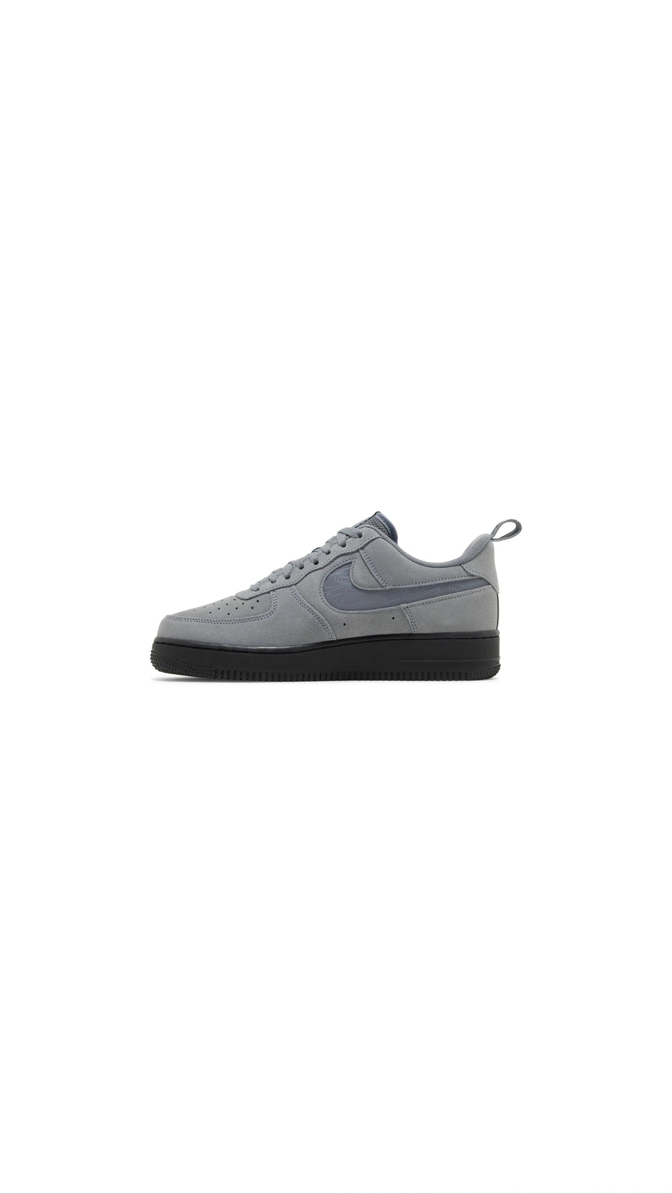 Air Force 1 '07 LV8 'Reflective Swoosh - Cool Grey'